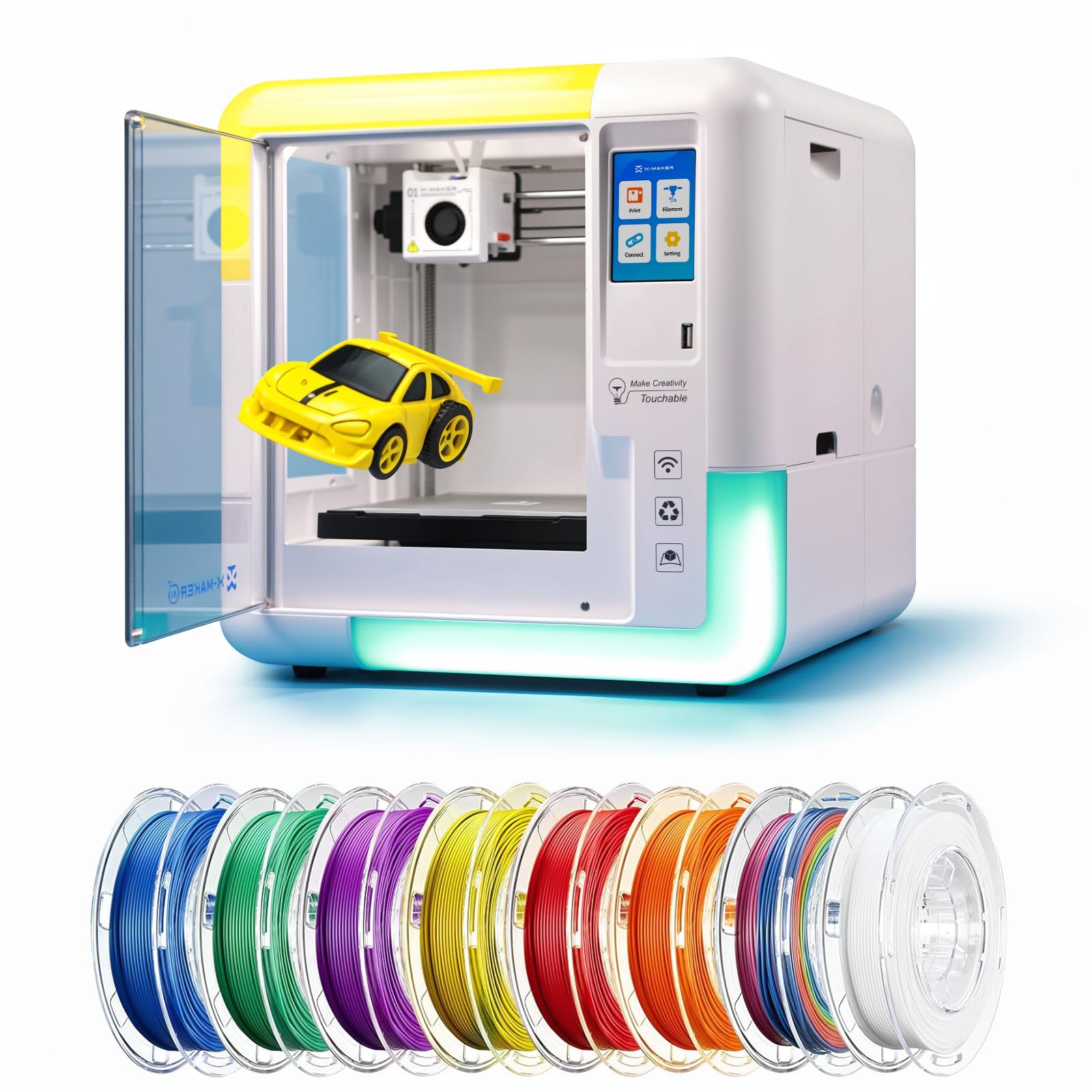 AOSEED - AI Powered X-Maker 3D Printer for Kids and Beginners